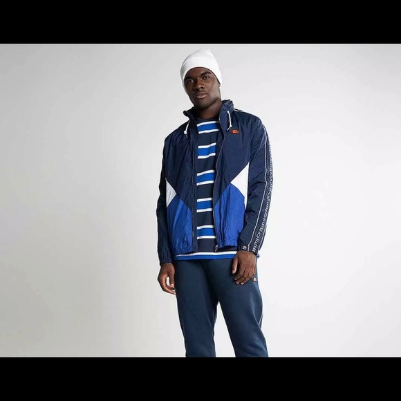 Ellesse Lapaccio Jacket Mens Navy Color Active - Picture 2 of 6